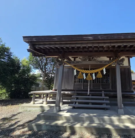 松尾八王子神社：社殿正面。